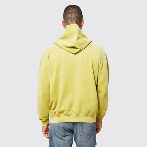 Sweat-shirt à capuche en molleton surdimensionné personnalisé pour l'hiver, délavé à l'acide, 3XL, vintage, 100% coton, streetwear, impression écologique - Product Image 2