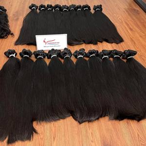 Paquets de cheveux humains non traités prêts à être expédiés, vente en gros d'extensions de cheveux vietnamiens crus, cheveux à double trame - Product Image 6