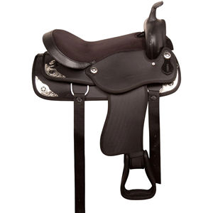 Tapis de selle d'équitation Selle intégrée en cuir véritable pour équipement d'équitation Selles de cheval en peau de vache véritable - Product Image 2
