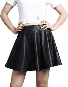 Mini jupe en cuir véritable confortable et extensible pour femme, tenue décontractée de tous les jours, tissage non tissé, nouveauté - Product Image 2