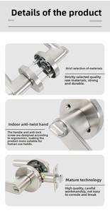 Interrupteur à bille à commande tactile en acier inoxydable 304, coupe-vent, fonctionnement fluide et silencieux pour les portes <span class=keywords><strong>d</strong></span>'<span class=keywords><strong>entrée</strong></span> et de passage - Product Image 5