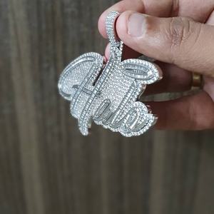 จี้เพชรโมอิสแท้925กำหนดได้เองชุดช่องตัดเจ้าหญิงได้รับการรับรอง IGI เสน่ห์สไตล์ฮิปฮอป - Product Image 3