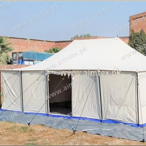 Tienda de campaña para refugiados de algodón 100%, carpas de campana de lona, ligeras y móviles, cómodas, ignífugas, resistentes a los rayos UV e impermeables - Product Image 1