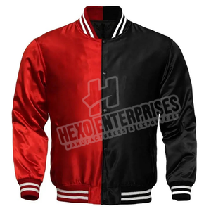 แจ็คเก็ตซาตินปักลายเบสบอลผ้าซาตินกันลม - Product Image 5