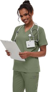 Ensembles d'uniformes de gommage médical avec logo personnalisé vente en gros vêtements de costume de gommage d'hôpital vêtements de gommage d'allaitement - Product Image 3