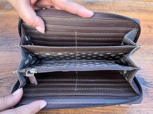 Nuevo diseño, gran oferta, billetera de cuero de piel en relieve Real occidental, fundas de teléfono de cuero talladas a mano con estilo, embragues de lujo para mujer - Product Image 6