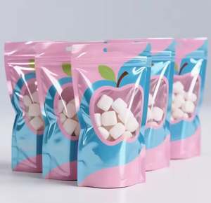 Customizable Logo Reusable Holographic PE and PET Packaging <b>Bag</b> Mylar <b>Zipper</b> Pouch with <b>Zipper</b> Smell Proof Feature - Product Image 1