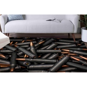 Alfombra Estampada Verde Militar: Duradera, Suave, Personalizable, Perfecta para Cuartos de Hombre, Alfombra de Terciopelo - Product Image 1