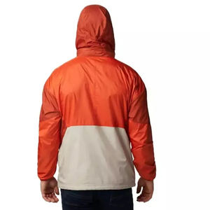 Chaqueta cortavientos de bloque de color para hombre, abrigo ligero impermeable con capucha para exteriores - Product Image 2