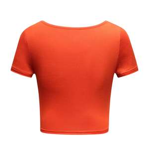 T-shirts à manches courtes pour femmes, hauts courts, vêtements de rue pour femmes, hauts courts, t-shirts personnalisés 100% coton pour femmes - Product Image 5