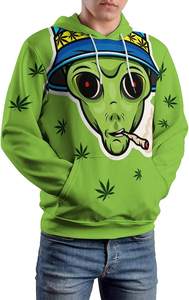 Vente en gros de sweats à capuche pour hommes 100% coton à séchage rapide impression personnalisée de sublimation complète avec doublure respirante pour la saison d'hiver - Product Image 3