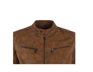 แจ็กเก็ตหนังนิ่มแบบบางสำหรับผู้ชายคุณภาพสูงมีกระเป๋าหลายใบออกแบบโลโก้ได้ตามต้องการสไตล์แฟชั่นฤดูหนาว - Product Image 3