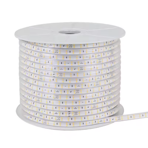 Bande lumineuse <span class=keywords><strong>LED</strong></span> <span class=keywords><strong>RGB</strong></span> blanche pour extérieur, découpable, en plastique, 120 <span class=keywords><strong>LED</strong></span>/m, 220V, SMD 5730, IP65, largeur de panneau 10MM, contrôle par application - Product Image 4