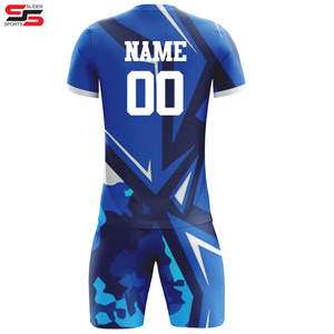 Uniformes de fútbol de manga corta unisex, ropa deportiva hecha a medida, 100% poliéster, transpirable con diseño de sublimación, estilo de conjunto - Product Image 6