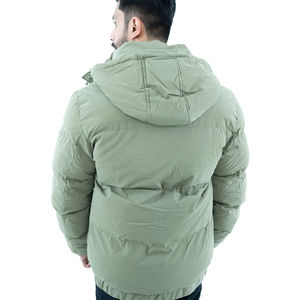 Nouvelles vestes matelassées d'hiver style tendance unisexe, épaisses, imperméables, à capuche, avec logo frontal, décontractées et tendance - Product Image 4