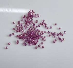 พลอยโกเมน rhodolite พลอยเทียมสีชมพูธรรมชาติ1.5มม. พลอยเทียมสีชมพูแบบหลวม - Product Image 3