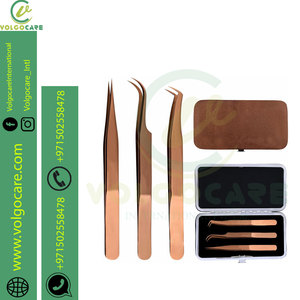 2024 ensemble de 6 pinces à souder inversées en céramique de précision fabriquées avec des pointes pointues et incurvées en acier inoxydable ensemble de pinces à épiler - Product Image 2