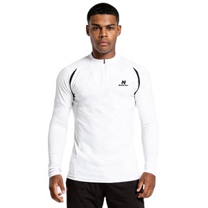 Camisetas de Manga Larga de Alta Calidad Unisex de Poliéster/Algodón, Tejido de Punto, con Logotipo Personalizado, Antibolitas y de Secado Rápido para Hombre - Product Image 1