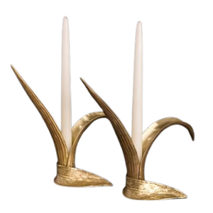 Portavelas decorativo navideño de Metal de la mejor calidad con elegante acabado antiguo para acento decorativo de vacaciones en casa - Product Image 5