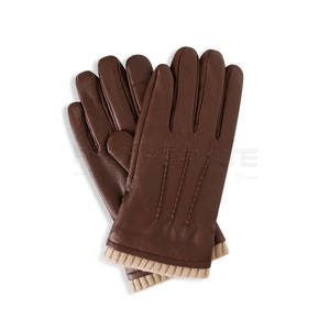 2024 gants en cuir léger de haute qualité pour hommes nouvelle mode Style uni pour vêtements décontractés pour l'hiver - Product Image 3