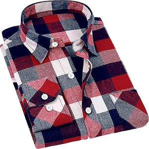 Chemise en flanelle pour hommes, prix de gros OEM, respirante, confortable, décontractée, de haute qualité, prix bas, chemise en flanelle pour hommes pour adultes - Product Image 3