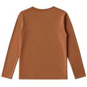 Camiseta de Manga Larga con Cuello en V para Mujer, 100% Algodón Orgánico de Lujo, Preencogido, Certificado GOTS, Ajuste Clásico, Suave y Premium - Product Image 2