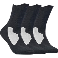 Chaussettes de sport mi-mollet rembourrées pour hommes, idéales pour le basketball et l'entraînement, en coton de qualité, antidérapantes, vente en gros