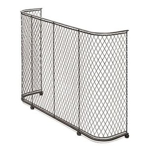 Écran de cheminée pliable, garde-feu en fer forgé avec filet de protection, garde-étincelles de feu, écran de cheminée décoratif - Product Image 1