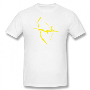 เสื้อยืดลายกราฟิกแนวสตรีทแวร์สำหรับผู้ชายกีฬาธนูธนูผ้าถักนิตติ้งกีฬาการยิงธนู - Product Image 4