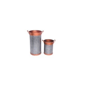 High Quality Galvanized Handmade Metal Flowers Pots Designer Flowers Planter <b>Stand</b> for Home & Garden Decor - Product Image 6