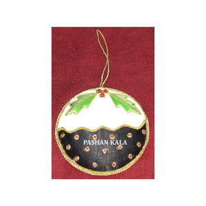 Producto de Alta Demanda de Bordado Zari con Diseño de Bola con Cuentas, Adorno Colgante para Decoración Navideña - Product Image 1