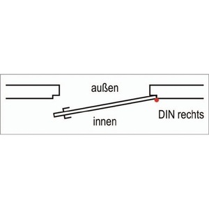Fire Door Lock B-1206 DIN Right 24/65/72/9 Mm <b>Rounded</b> Silver BKS - Product Image 6