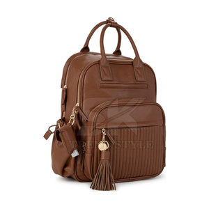 Mochilas Nuevas a la Moda, Impermeables, Mochilas Escolares Grandes de Cuero, Mochila de un Solo Color para Portátil, para Niñas y Niños - Product Image 4