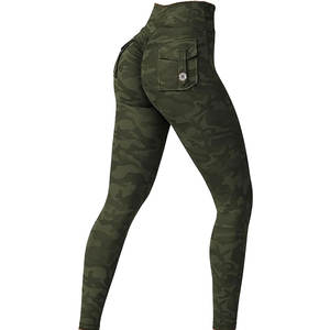 กางเกงโยคะเอวสูงสำหรับผู้หญิง กระชับสัดส่วน ยกกระชับสะโพก ผ้าไร้รอยต่อ ระบายอากาศได้ดี เอวยืดหยุ่น เหมาะสำหรับวิ่ง - Product Image 4