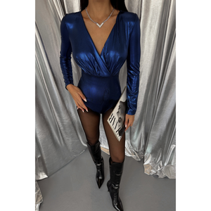 Combinaison brillante à double boutonnage pour femme SAKS - Product Image 4