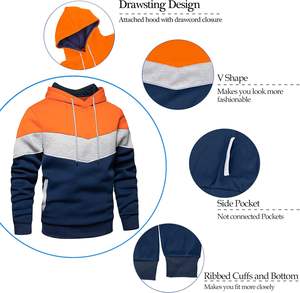 2025 hommes décontracté mode Joker Sublimation pull à capuche meilleure qualité drôle surdimensionné respirant conception solide motif OEM - Product Image 5