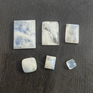 6 uds de piedra lunar arcoíris Natural 6x6mm a 22x16mm cabujón de cojín rectangular 46,75 CTS Iroc ventas cabina de piedras preciosas sueltas US $16 - Product Image 1