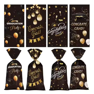 Bolsas de plástico Opp de feliz cumpleaños para gelatina de galleta de caramelo y embalaje de pan dulce para decoración de fiesta de cumpleaños - Product Image 2