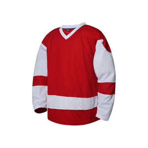 Série été, maillot d'entraînement de hockey sur glace 100% polyester, nom de l'équipe sur le devant, logo, découpe automatisée, séchage rapide, service OEM disponible - Product Image 2