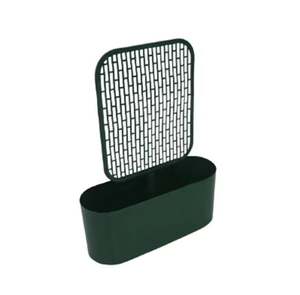 กระถางตั้งพื้นสไตล์คลาสสิกสำหรับตกแต่งบ้านและตกแต่งสวนทำด้วยมือมาใหม่เหล็กรูปไข่ซีดาร์สีเขียว - Product Image 4