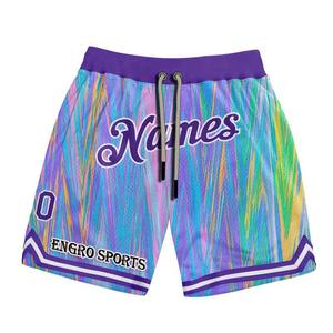 Shorts de basket-ball de qualité supérieure, entraînement 2 en 1, maillot de basket-ball en maille athlétique imprimé, shorts, uniforme, vêtements de basket-ball - Product Image 3