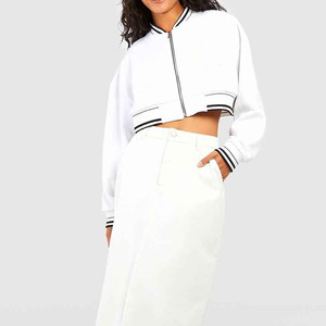 แจ็กเก็ตขนสัตว์100% สไตล์ใหม่สำหรับผู้หญิงแจ็กเก็ตโรงเรียนกันลมแบบลำลองสำหรับฤดูหนาวกำหนดเอง - Product Image 3