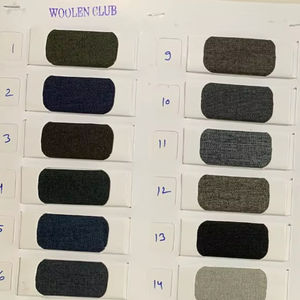 Premium and Most Selling Plain Dyed Heavyweight Slub Style Polyester Woolen Club Suiting <b>Fabric</b> for Garments From India Export - Product Image 1