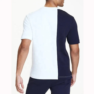 Venta al por mayor ropa personalizada hombres blanco y negro Nuevo diseño camisetas con logotipo personalizado bordado/impreso colección de verano camiseta - Product Image 2