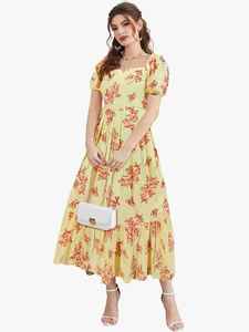 Vestido Largo Kurti Occidental con Estampado Floral, Vestido de Fiesta, Vestido Elegante, Vestido Informal para Uso Diario, Vestido Casual, Kurti Largo - Product Image 4