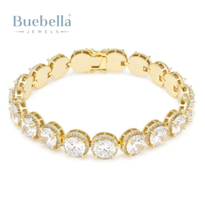 8mm 18K Gold Plated 925 Sterling Silver Tennis Bracelet <b>for</b> <b>Men</b> Hip Hop Style Brillaint-Cut Moissanite Bracelets & <b>Bangles</b> - Product Image 1