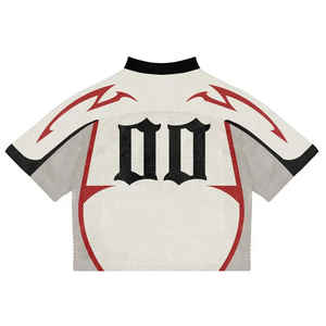 Camiseta de fútbol americano para hombre de poliéster con estampado de logotipo personalizado OEM - Product Image 6