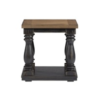 Table d'angle vintage en bois massif au design classique personnalisé pour la décoration de tables basses de maison, de jardin et de bureau
