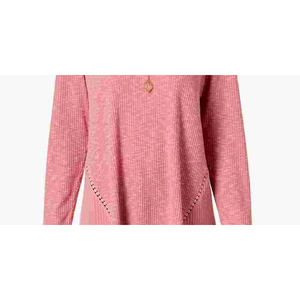 Top rosso da donna in maglia waffle Style & Co, taglia grande - Product Image 3
