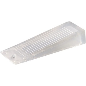 Cuña para Puerta de Plástico Transparente de 100 mm x 16 mm, Paquete de 10, para Decoración y Accesorios de Oficina - Product Image 1